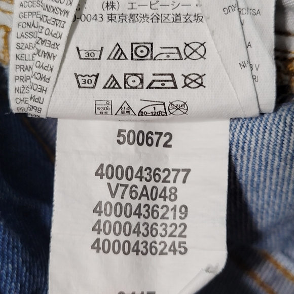 Women's VANS straight-leg blue jeans size 5/27 - Picture 6 of 10